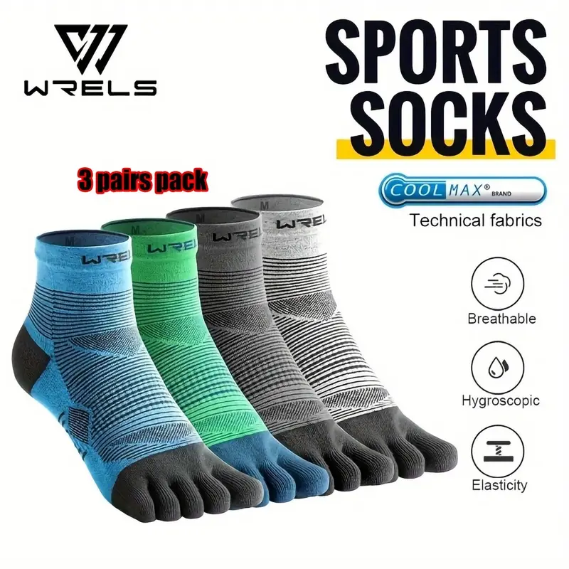 Wool Hiking Sock - WRELS 1/3 pasang Kaos Kaki Jari