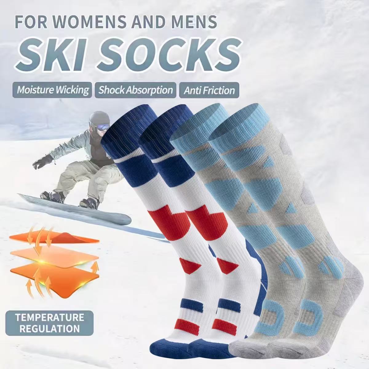 Thermal Sock Winter - Kaus Kaki Ski Musim Dingin Tebal
