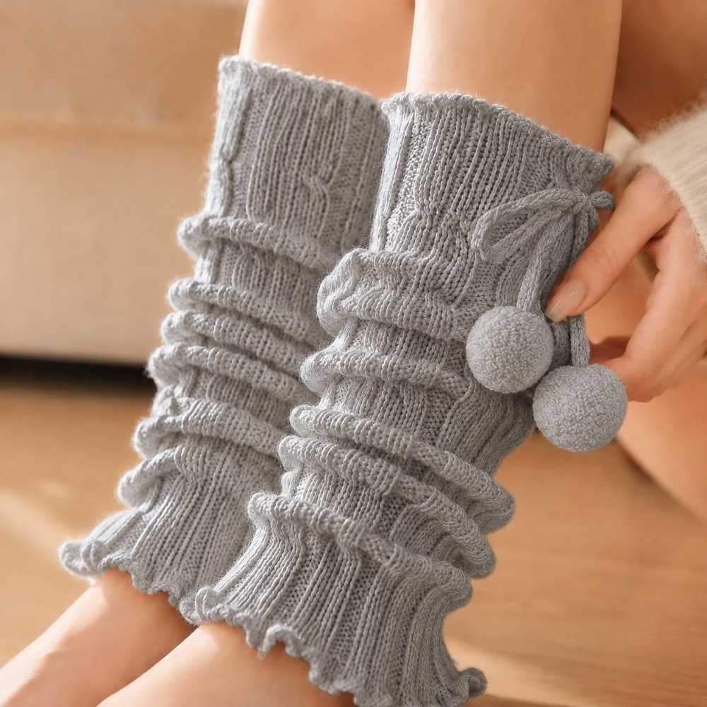 Penghangat Kaki Rajutan dengan - Boot Sock Slouchy ulasan dan harga