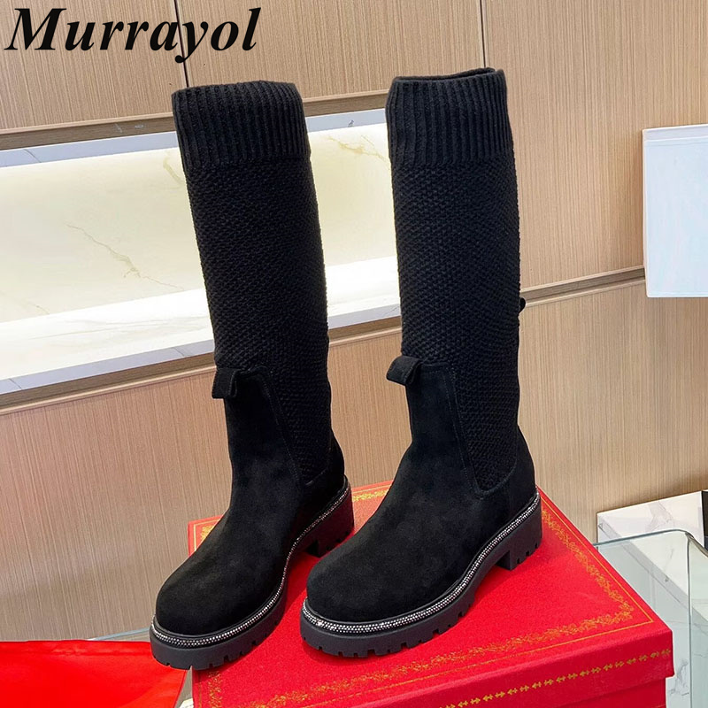Sepatu Bot Setinggi Lutut Musi - Knee High Sock Women ulasan dan harga